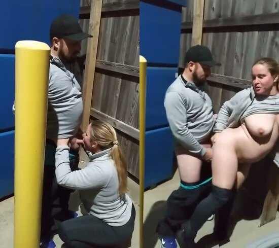 Couple caught fucking xxxvidioes com outside of work of coworker